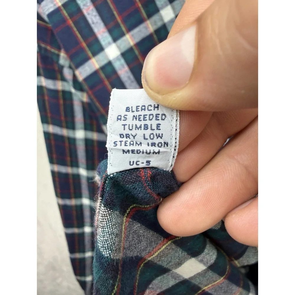 VTG 90s Polo Ralph Lauren Blaire Shirt Mens XL Blue Red Green Plaid Long Sleeve